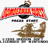 Bomberman Quest (USA) Title Screen